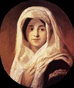 Brocky, Karoly Portrait of a Woman with Veil oil painting picture wholesale